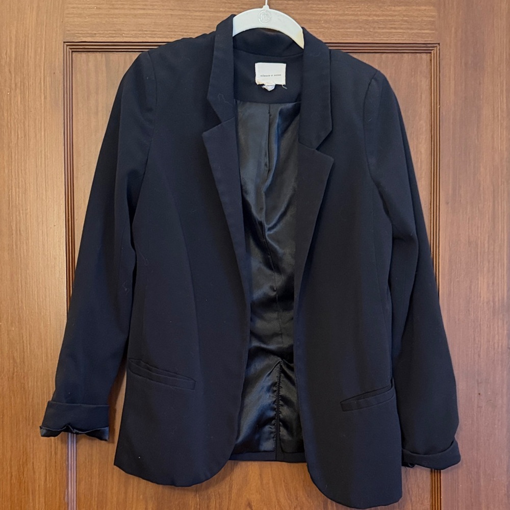 Silence + Noise Black Women's Blazer